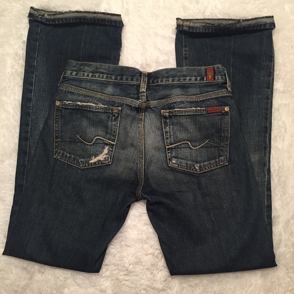 7 for all mankind distressed jagger jeans - Picture 2 of 7